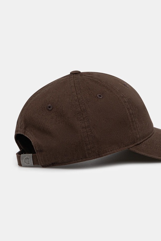 Akcesoria Carhartt WIP czapka z daszkiem bawełniana W' Madison Logo Cap I034606.3BZXX brązowy