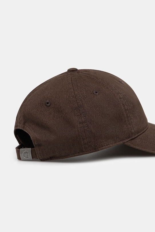 Akcesoria Carhartt WIP czapka z daszkiem bawełniana W' Madison Logo Cap I034606.3BZXX brązowy