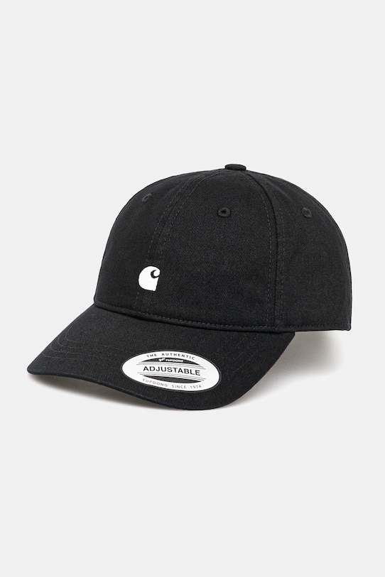 Carhartt WIP berretto da baseball in cotone W' Madison Logo Cap applique nero I034606.K02XX