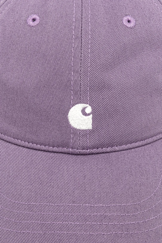 Carhartt WIP czapka z daszkiem bawełniana W' Madison Logo Cap I034606.38NXX fioletowy AW25