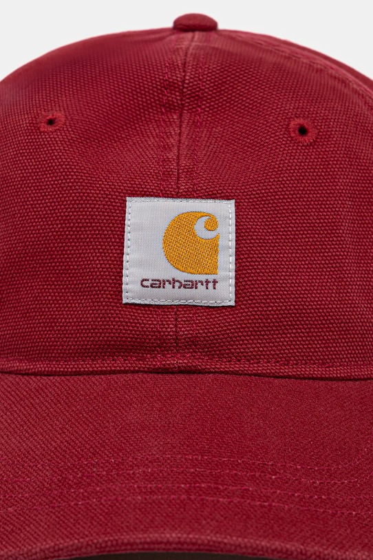 Carhartt WIP czapka z daszkiem bawełniana Selby Canvas Cap I035414.H806 czerwony AW25