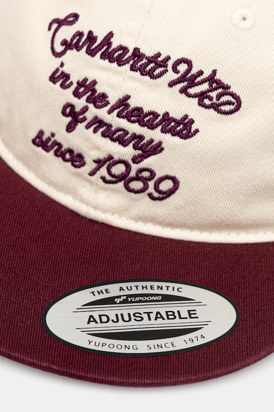 Pamučna kapa sa šiltom Carhartt WIP Alston Cap I035659.39VXX bež AW25