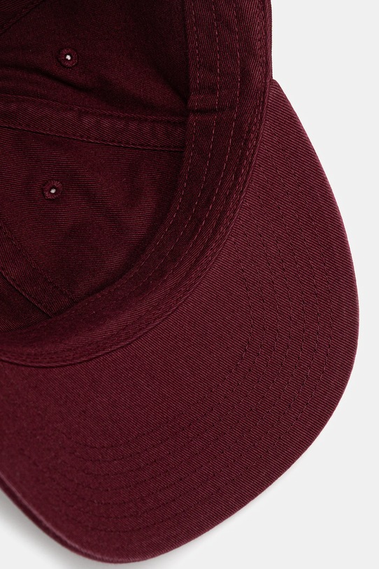 Хлопковая кепка Carhartt WIP Schooling Cap бордо I035629.3DVXX