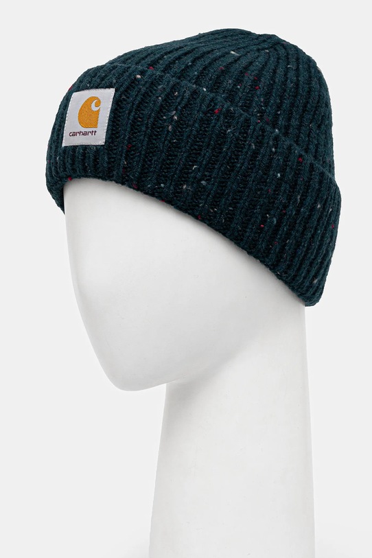 Carhartt WIP czapka z dodatkiem wełny Anglistic Beanie I013193.3ARXX turkusowy AW25