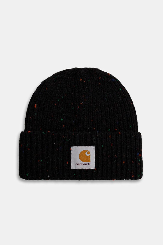 Шапка с вълна Carhartt WIP Anglistic Beanie средно дебел черен I013193.3AUXX