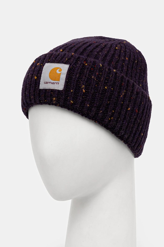 Carhartt WIP pălărie din amestec de lână Anglistic Beanie I013193.3ASXX violet AW25