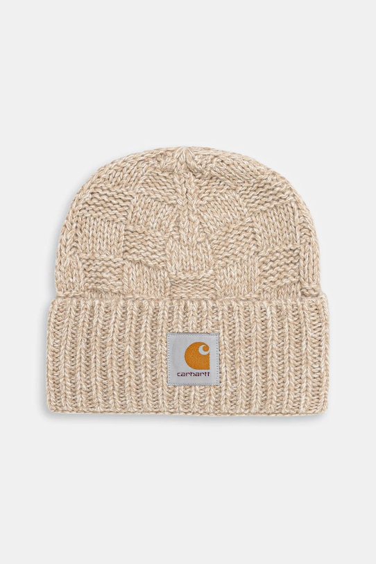 Carhartt WIP czapka z dodatkiem wełny Kyloe Beanie melanż beżowy I035451.3DAXX