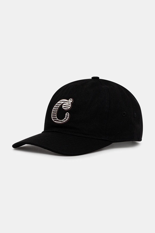 Carhartt WIP czapka z daszkiem bawełniana Cold World Cap bawełna czarny I035663.89XX