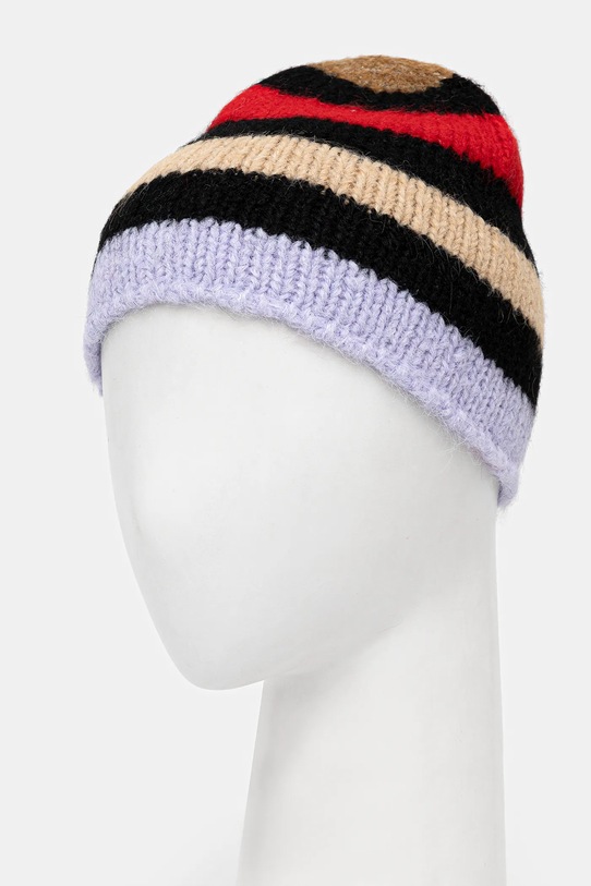 Aries czapka z dodatkiem wełny Brushed Stripe AR9003304 multicolor AW25