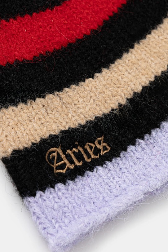 Akcesoria Aries czapka z dodatkiem wełny Brushed Stripe AR9003304 multicolor