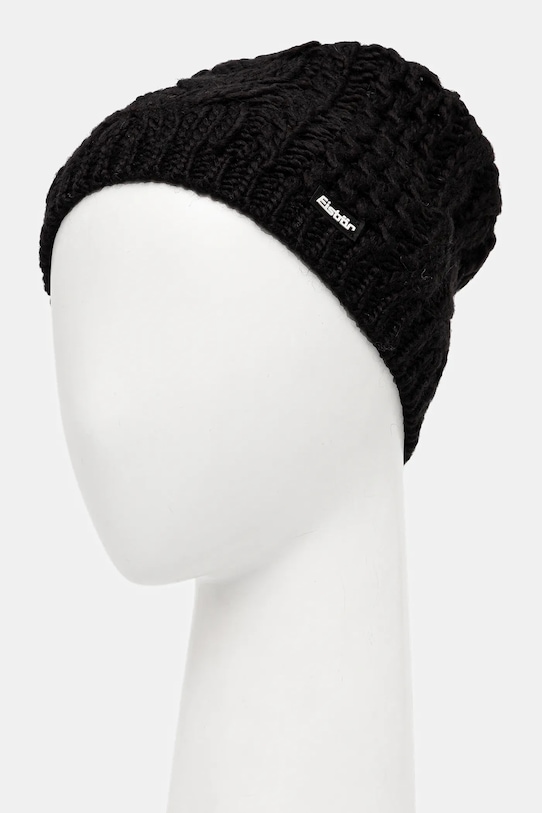 Akcesoria Eisbar czapka z dodatkiem wełny Afra MÜ E75040 czarny