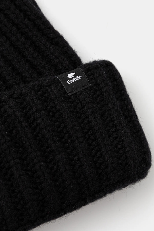 Akcesoria Eisbar czapka z dodatkiem wełny Leia OS MÜ E31005 czarny