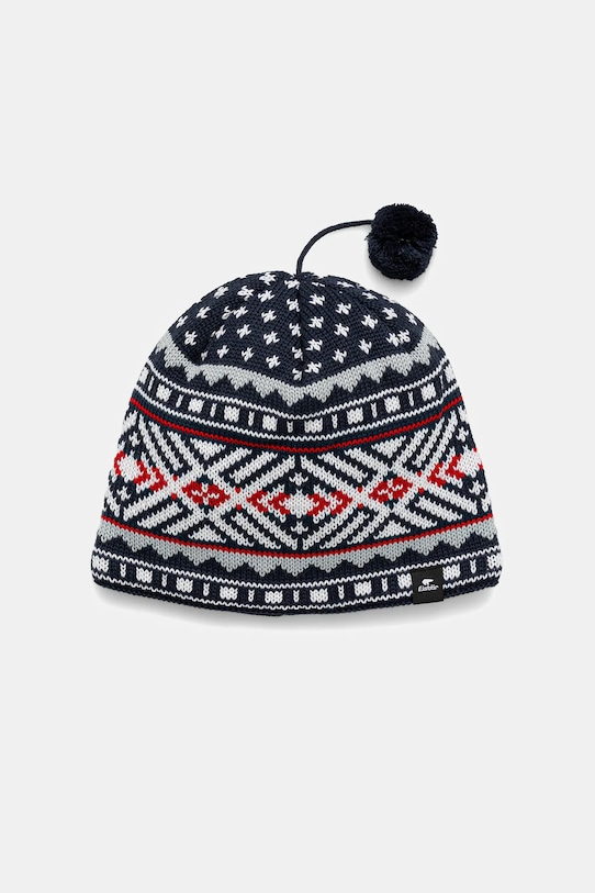 Eisbar czapka z dodatkiem wełny Hanz MÜ średniej grubości granatowy E31018