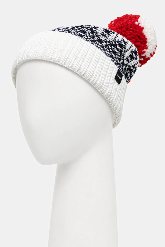 Akcesoria Eisbar czapka z dodatkiem wełny Norrak Pompon MÜ E30982 biały