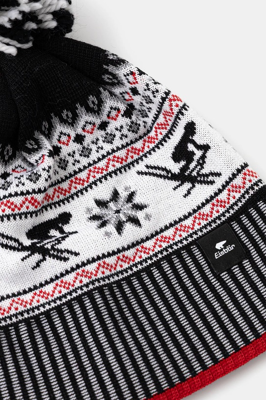 Akcesoria Eisbar czapka z dodatkiem wełny Retroski Pompon MÜ E31016 szary