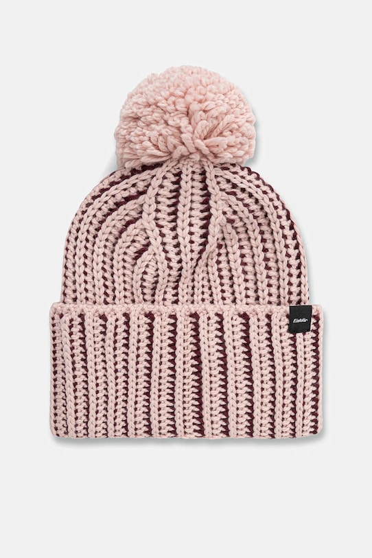 Eisbar czapka z dodatkiem wełny Ronda Pompon MÜ gruba różowy E30977