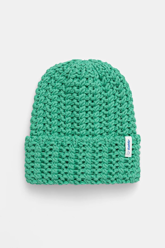 Eisbar czapka z dodatkiem wełny Selda MÜ średniej grubości zielony E31025