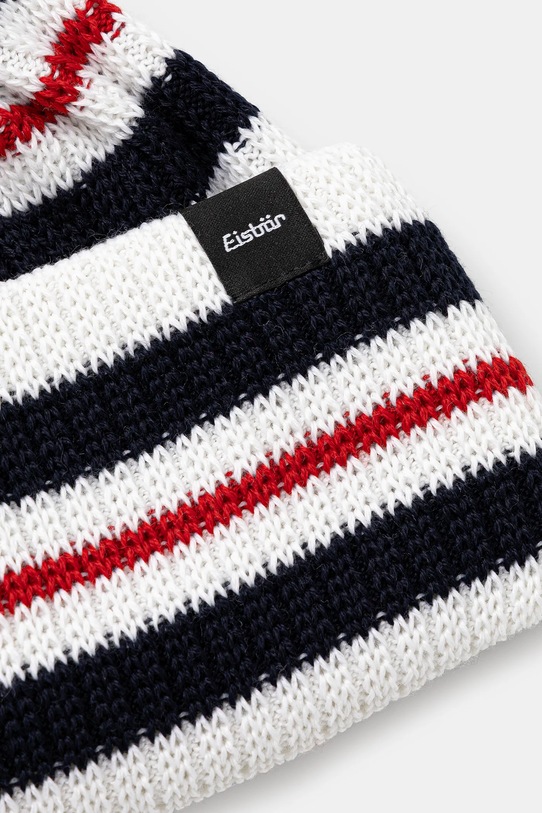 Akcesoria Eisbar czapka z dodatkiem wełny Stripy MÜ E30981 biały