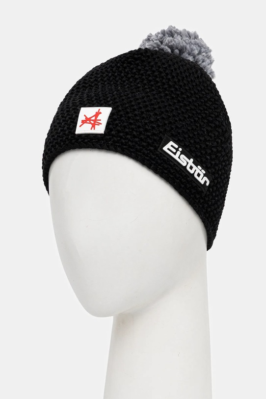 Eisbar czapka z dodatkiem wełny Jamie Pompon MÜ SA E33171 czarny AW25