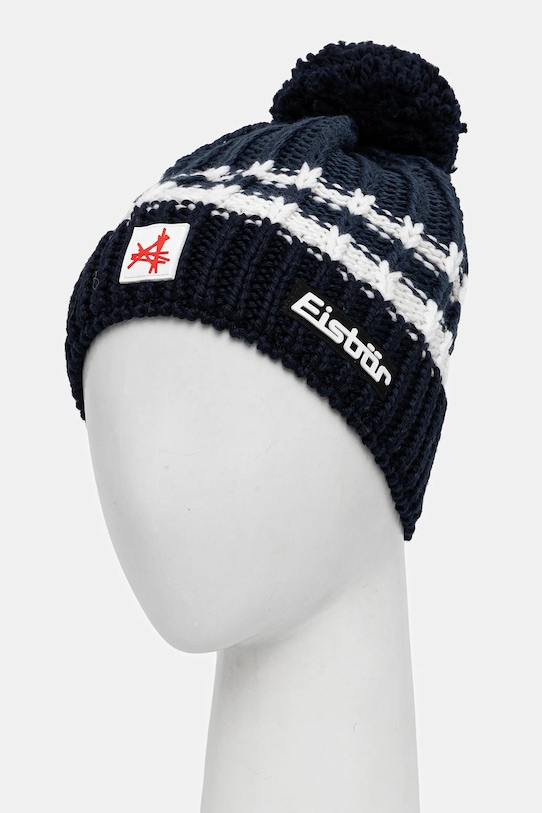 Eisbar czapka z dodatkiem wełny Kova Pompon MÜ SA E33154 granatowy AW25