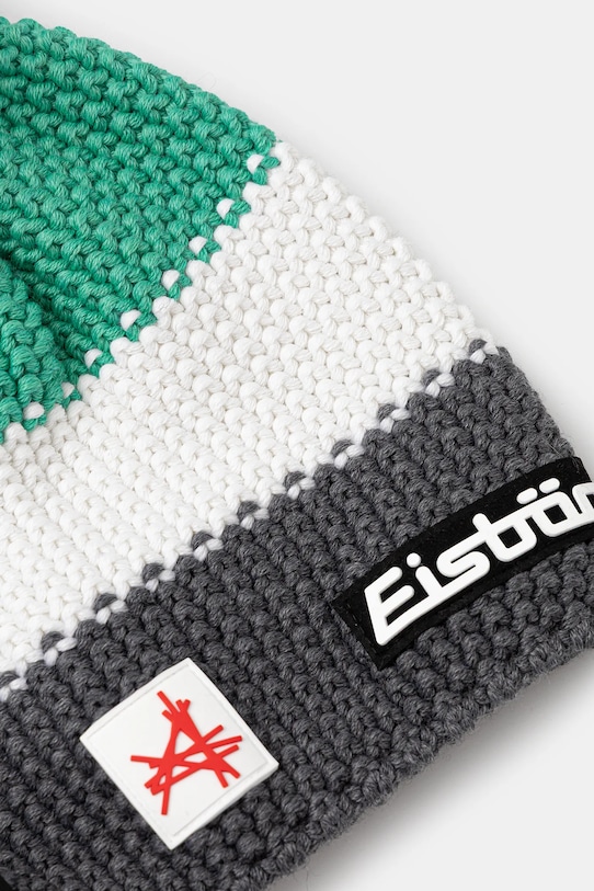 Akcesoria Eisbar czapka z domieszką wełny Star Pompon MÜ SA E33172 zielony
