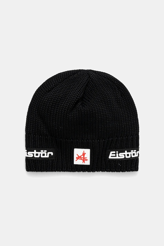 Eisbar czapka z dodatkiem wełny Trop MÜ SA aplikacja czarny E33166