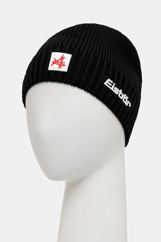 Eisbar czapka z dodatkiem wełny Trop MÜ SA E33166 czarny AW25