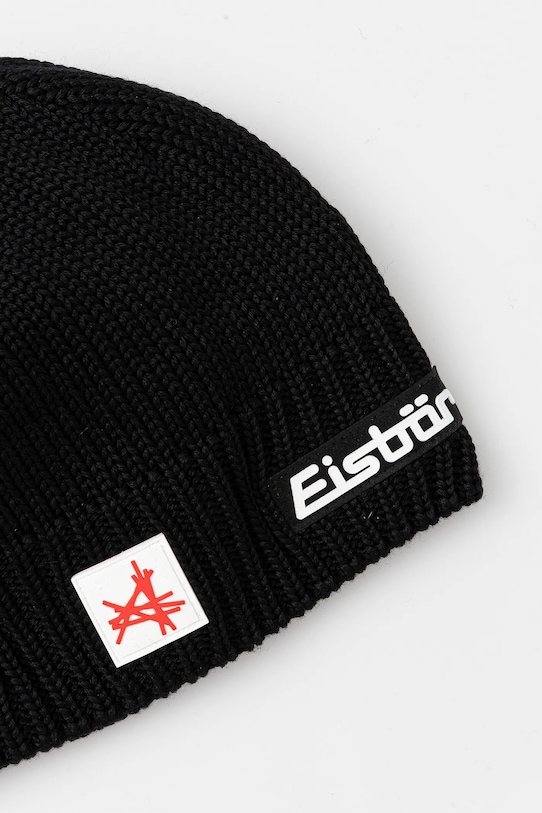 Akcesoria Eisbar czapka z dodatkiem wełny Trop MÜ SA E33166 czarny