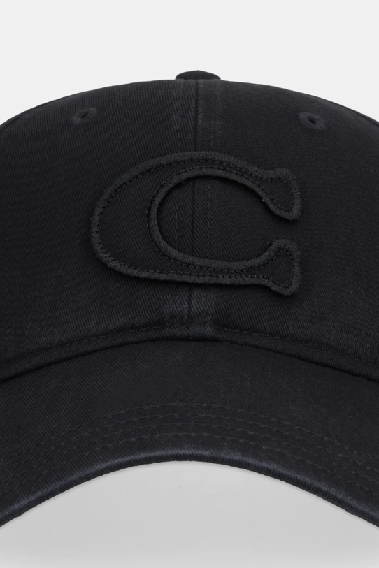 Coach czapka z daszkiem bawełniana 29CCN89 czarny AW25