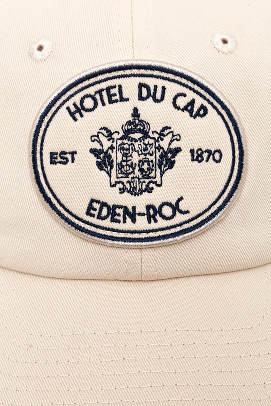 Sporty & Rich czapka z daszkiem bawełniana Eden Crest AC04060621CR01 beżowy AW25