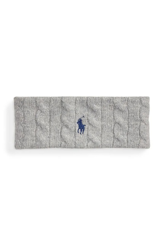 Polo Ralph Lauren opaska na głowę wełniana WOOL BLEND wełna szary 455981426002