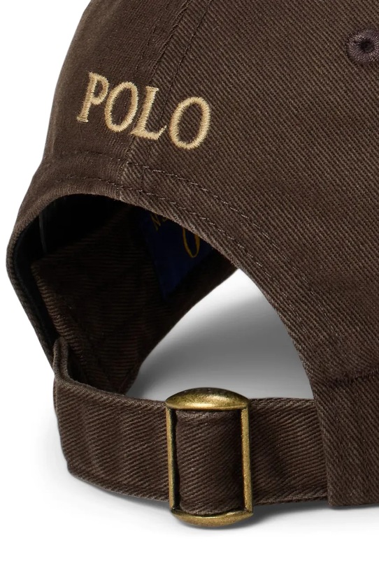 Akcesoria Polo Ralph Lauren czapka z daszkiem bawełniana CLASSIC SPORT 710667709163 brązowy