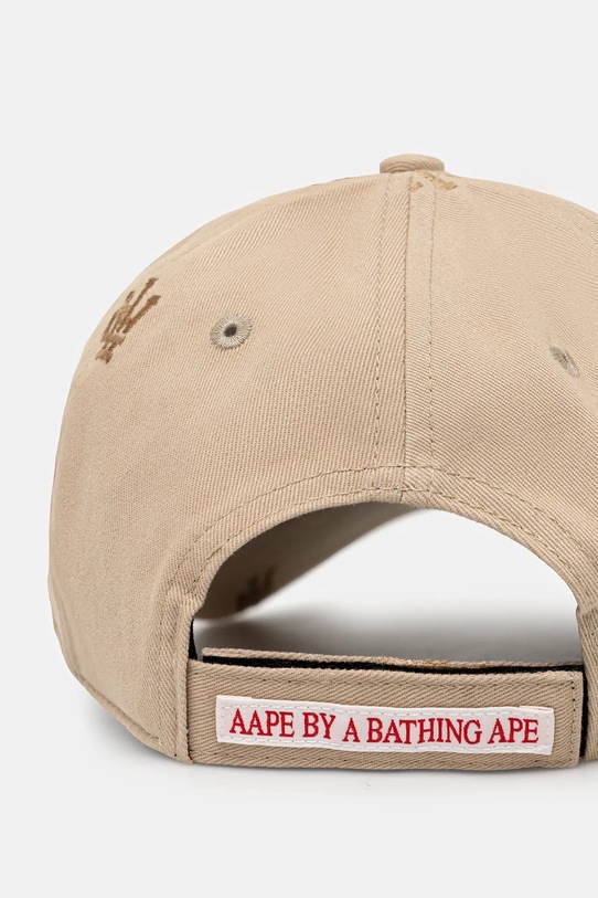 Akcesoria AAPE czapka z daszkiem bawełniana Main AAPCPM5314XXO beżowy