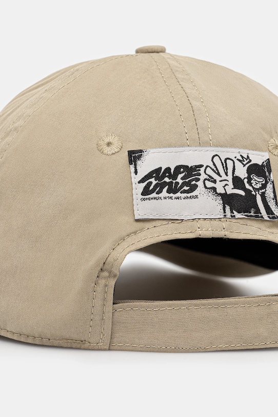 Akcesoria AAPE czapka z daszkiem Main AAPCPM5318XXO beżowy