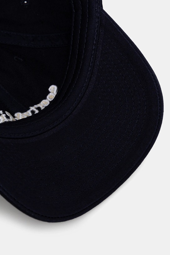 Sporty & Rich czapka z daszkiem bawełniana Serif Logo granatowy AC07964300BL106