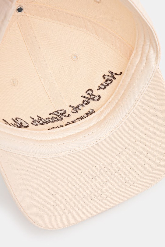Sporty & Rich czapka z daszkiem bawełniana NY Health Club beżowy AC07966043CR01