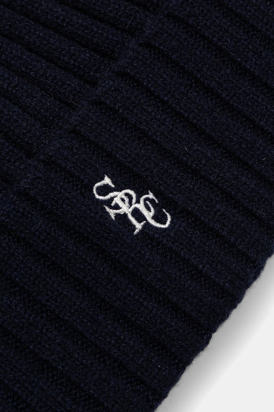 Akcesoria Sporty & Rich czapka wełniana SRC Cashmere AC06666302BL106 granatowy