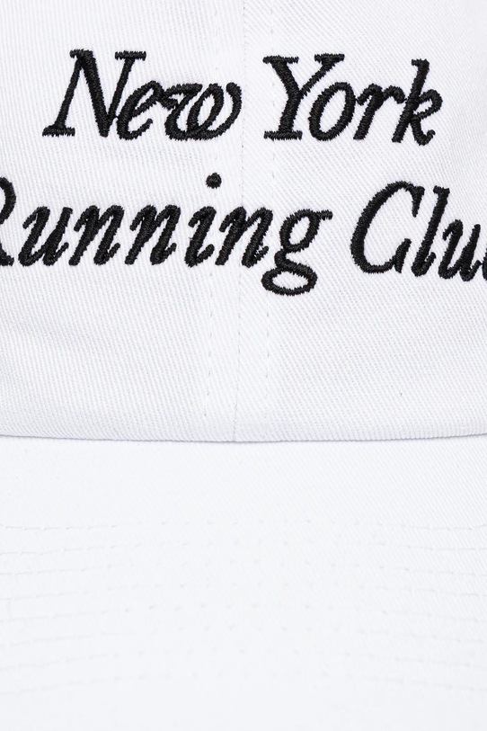 Sporty & Rich czapka z daszkiem bawełniana Run Club AC07967175WH01 biały AW25