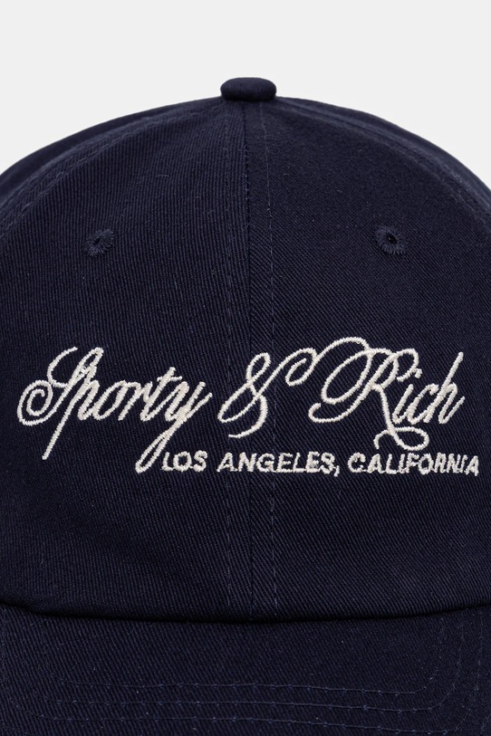 Sporty & Rich czapka z daszkiem bawełniana International AC07965264BL106 granatowy AW25