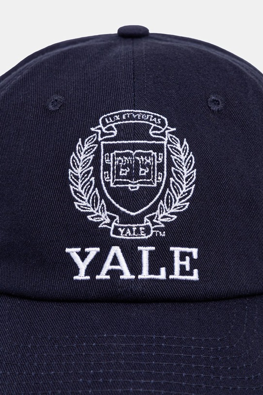 Sporty & Rich czapka z daszkiem bawełniana Yale Crest AC079611677BL106 granatowy AW25