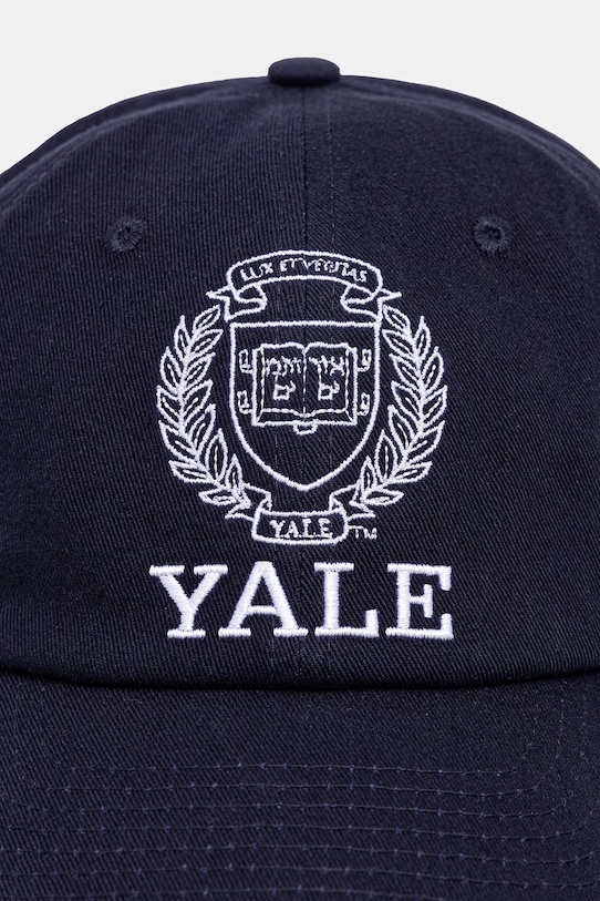 Sporty & Rich czapka z daszkiem bawełniana Yale Crest AC079611677BL106 granatowy AW25