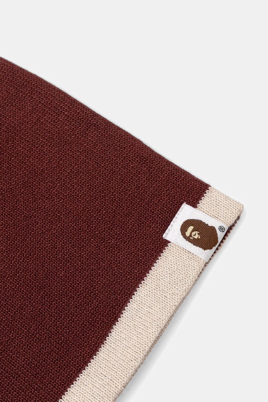 A Bathing Ape beanie Mad Face 001HTL801006M maroon AW25