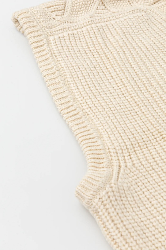 Kapucňa z vlnenej zmesi UGG CABLE béžová 102740
