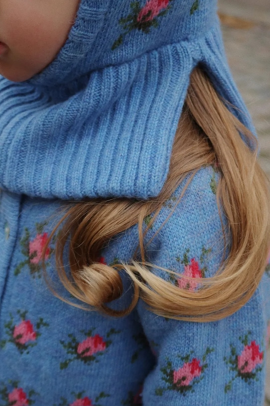 Balklava z dodatkom volne Konges Sløjd BELOU KNIT BALACLAVA KS103710.9BYA