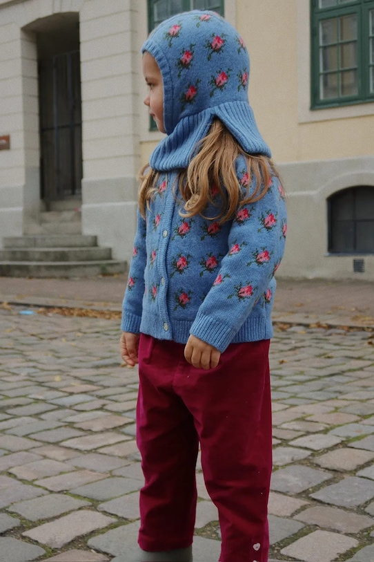 Balklava z dodatkom volne Konges Sløjd BELOU KNIT BALACLAVA KS103710.9BYA