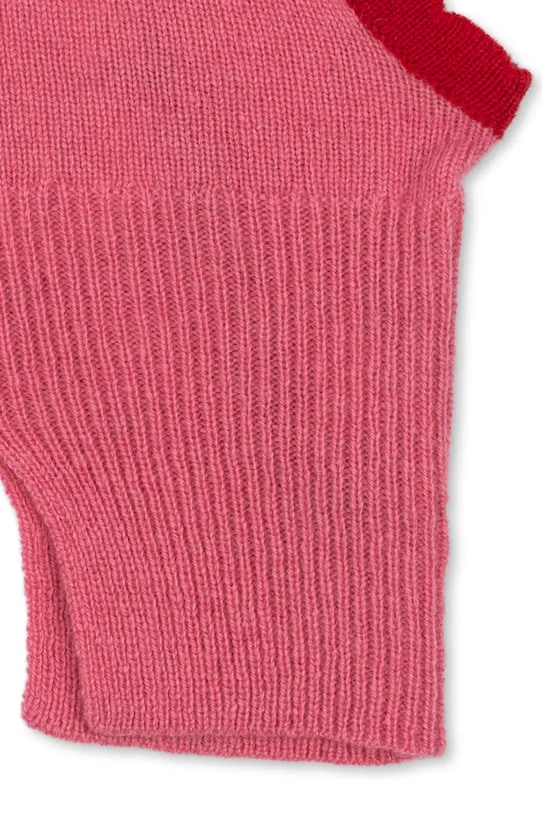 Dziewczynka Konges Sløjd kominiarka COLLETTE BALACLAVA KS103459.9BYA różowy