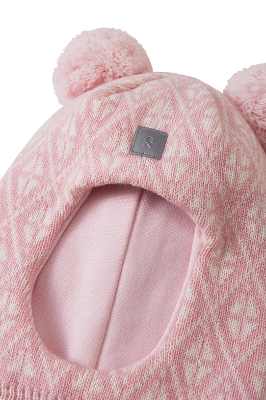 Chłopiec Reima kominiarka wełniana dziecięca Kuuraan 5300214B.9BYA różowy