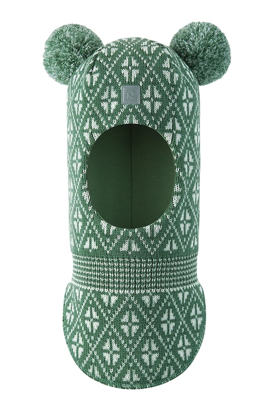 Хлопчик Дитяча вовняна балаклава Reima Kuuraan 5300214B.9BYA зелений