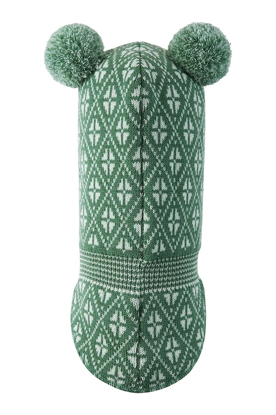 Дитяча вовняна балаклава Reima Kuuraan зелений 5300214B.9BYA