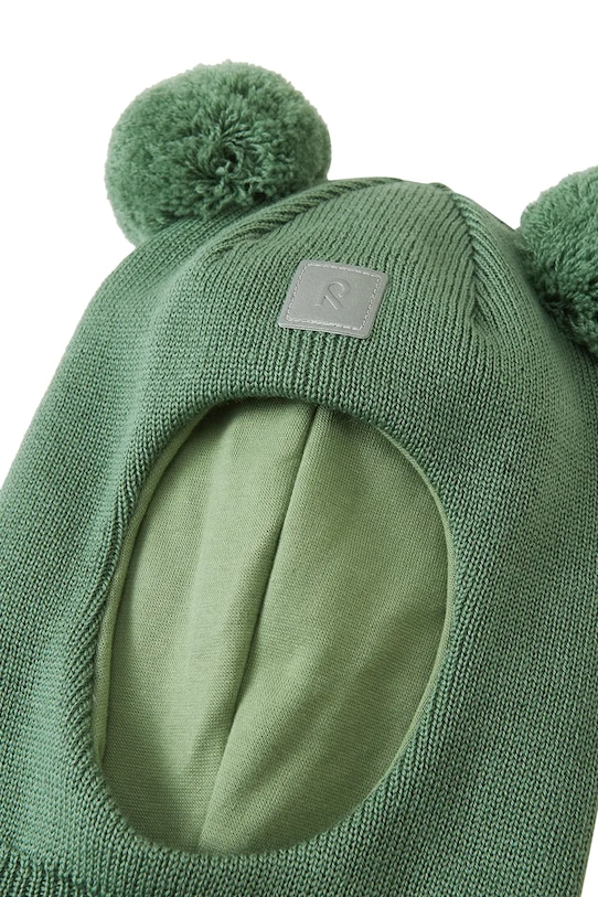 Chłopiec Reima kominiarka wełniana dziecięca Vekkuli 5300333A.9BYA zielony